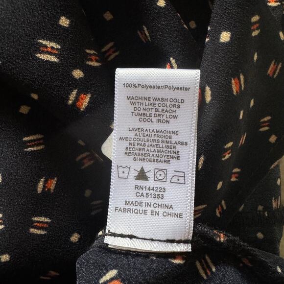 Bishop and Young Dark Navy Geometric Halter Blouse - Picture 7 of 7